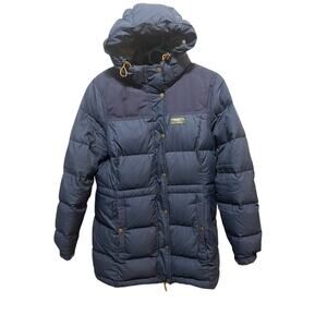 L.L. Bean Mountain Classic Down Parka Blue Women's Medium Blue Downtek Pertex